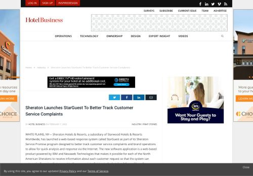 
                            9. Sheraton Launches StarGuest To Better Track Customer Service ...