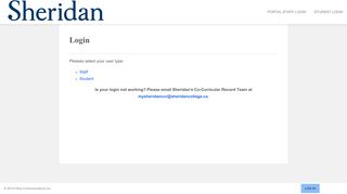
                            3. Sheridan College - Login