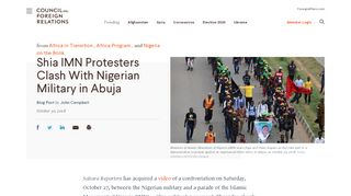 
                            10. Shia IMN Protesters Clash With Nigerian Military in Abuja