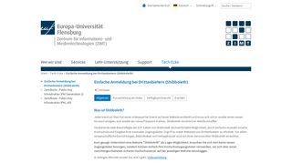 
                            4. Shibboleth - Europa-Universität Flensburg