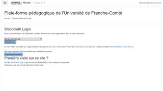 
                            9. Shibboleth Login - Plate-forme pédagogique de l'Université de ...