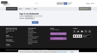 
                            11. Shibboleth Signin | Duke University Press