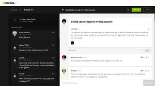 
                            1. Shield cannot login to nvidia account - GeForce Forums