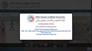 
                            6. Shifa Tameer-e-Millat University – (STMU)