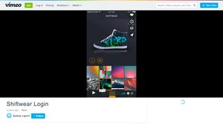 
                            9. Shiftwear Login on Vimeo