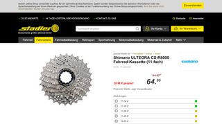 
                            12. Shimano ULTEGRA CS-R8000 Fahrrad-Kassette (11-fach) | Online ...