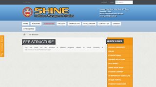 
                            13. SHINE » Fee Structure