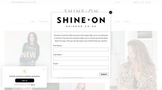 
                            8. SHINE ON - more than just a women's online fashion store! – Shine ...