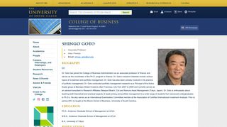 
                            10. Shingo Goto | College of Business - University of Rhode Island