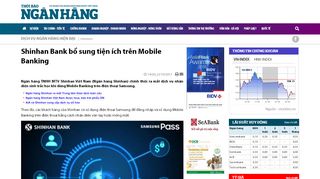 
                            11. Shinhan Bank bổ sung tiện ích trên Mobile Banking | Dịch vụ ngân ...
