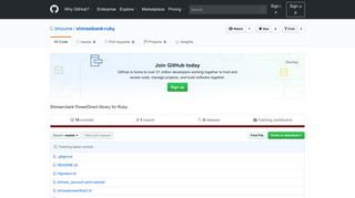
                            8. Shinsei-bank PowerDirect library for Ruby. - GitHub