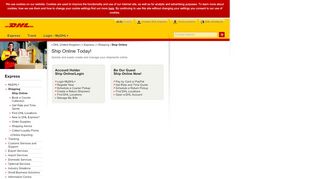 
                            2. Ship Online, Create and Manage Shipments Online | DHL Express