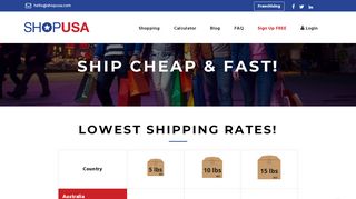 
                            7. Ship packages cheap & fast from USA – lower than competition