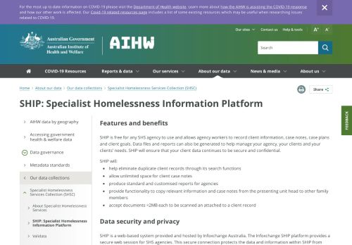 
                            12. SHIP: Specialist Homelessness Information Platform - Australian ...