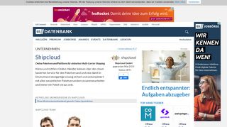 
                            8. Shipcloud - Unternehmensprofil | Gründerszene