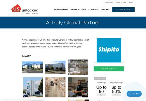
                            6. Shipito - Shop & Ship USA - US Unlocked Virtual Credit Card