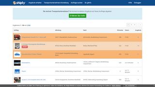 
                            6. Shiply Deutschland > Aufträge suchen