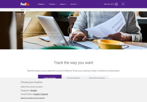 
                            9. Shipment Tracking | FedEx Singapore