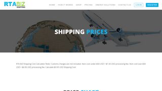 
                            6. Shipping Prices - RTA BIZ SHIPPING