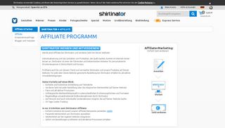 
                            6. Shirtinator Affiliate Programm