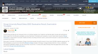 
                            12. Shivaji University Result Dates 2019: revaluation - Collegedunia