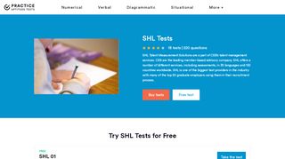 
                            11. SHL | FREE SHL 2017/18 Practice Tests - Practice Aptitude Tests