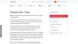 
                            9. SHL Tests: 2 Free Practice Tests & Expert Tips - WikiJob