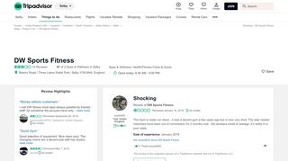 
                            10. Shocking - Review of DW Sports Fitness, Selby, England - TripAdvisor