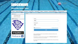 
                            11. Shockwave Aquatics : Sign In - TeamUnify