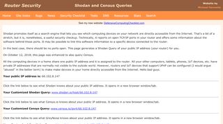 
                            13. Shodan and Censys Query My Router - RouterSecurity.org