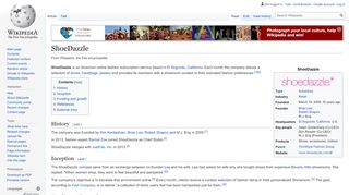 
                            12. ShoeDazzle - Wikipedia