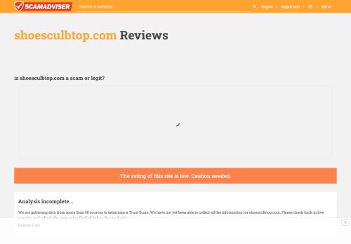 
                            11. shoesculbtop.com Reviews| Scam check for shoesculbtop ...