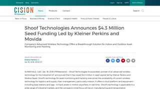
                            11. Shoof Technologies Announces $4.3 Million Seed Funding Led by ...
