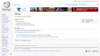 
                            10. Shoop - Wikipedia