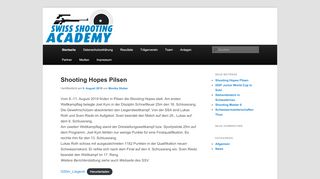
                            11. Shooting Academy | Labelstandort im Sportschiessen