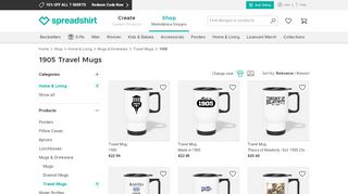 
                            7. Shop 1905 Travel mug online | Spreadshirt