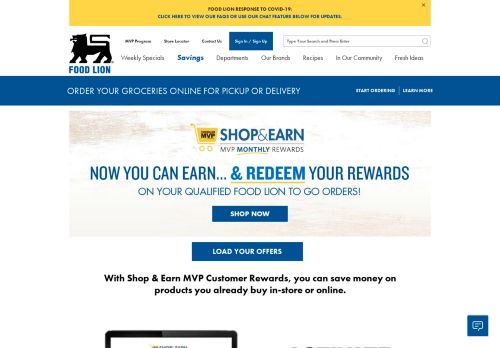 
                            11. Shop and Earn | Earn Rewards for Grocery Shopping - Food Lion