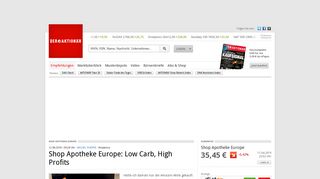 
                            8. Shop Apotheke Europe: Low Carb, High Profits - Der Aktionär