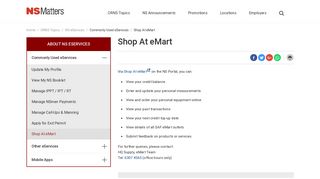 
                            3. Shop At eMart - NS Portal