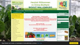 
                            2. Shop - BioGut Wallenburg von Kameke - Ihr Lieferservice für Bio ...