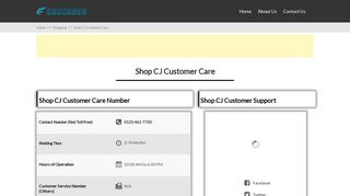 
                            12. Shop CJ Customer Care - Toll Free Number, Email & Other Contacts