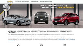 
                            11. Shop Click Drive - Simulador online | Chevrolet Brasil