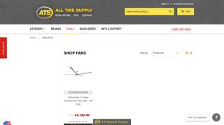 
                            8. Shop Fans – All Tire Supply LLC