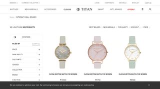 
                            5. Shop International watch brands online at Titan E-store