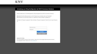 
                            1. Shop-Konfigurator-Anmeldung KNV E-Commerce Solutions