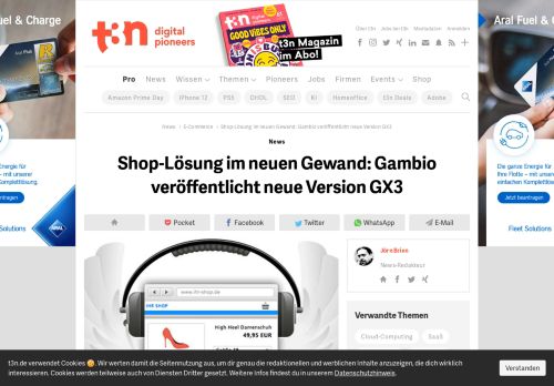 
                            5. Shop-Lösung im neuen Gewand: Gambio veröffentlicht neue Version ...
