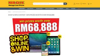 
                            4. SHOP ONLINE & WIN CONTEST - MR.DIY