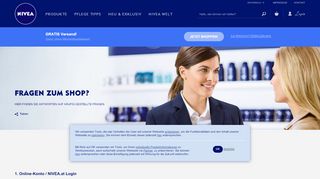 
                            12. Shop & Service FAQ – NIVEA - NIVEA.at