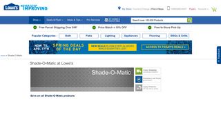 
                            10. Shop Shade-O-Matic | Lowe's Canada