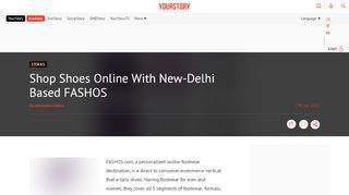 
                            5. Shop Shoes Online With New-Delhi Based FASHOS - YourStory